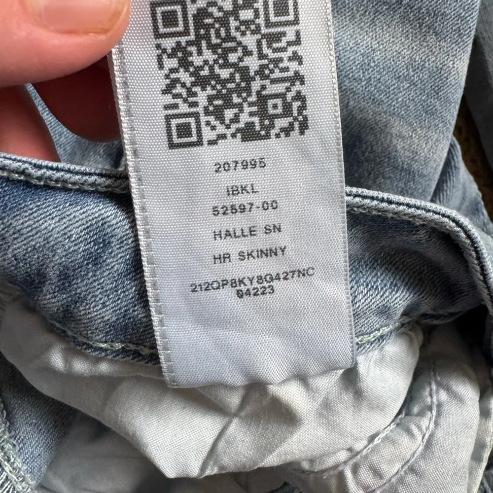 True Religion Halle High Rise Super Skinny Jeans Light Blue size 30 - Picture 14 of 14